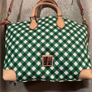 Dooney & Bourke Gingham Zip Satchel crossbody